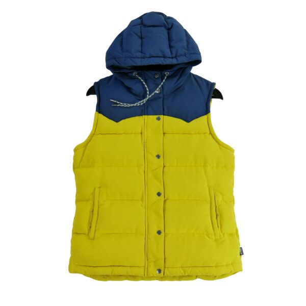 Doudoune femme sans manches jaune Patagonia Col Montant QWE3110