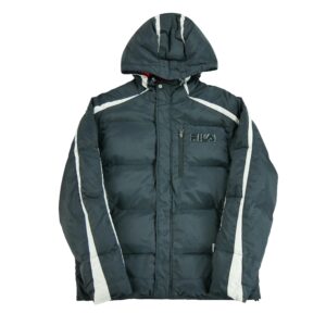 Doudoune homme manches longues noir Fila Col Montant QWE1182