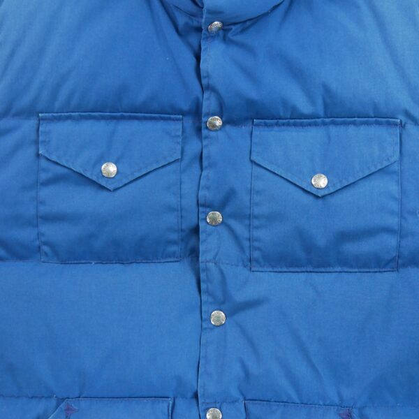 Doudoune homme sans manches bleu The North Face Col Montant QWE1577