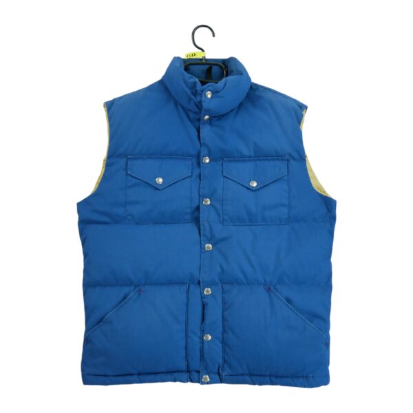 Doudoune homme sans manches bleu The North Face Col Montant QWE1577