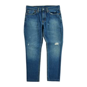 Jean coupe ajustee femme bleu Levi Strauss QWE3859