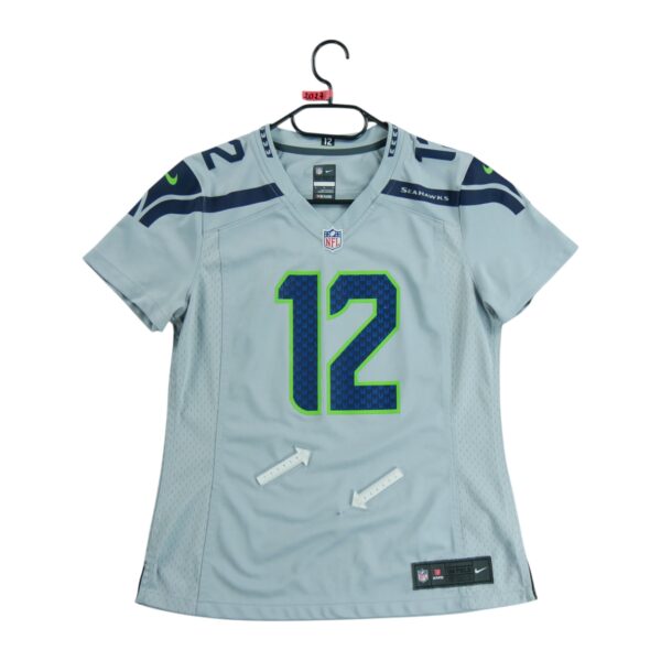 Maillot manches courtes femme gris Nike Equipe Seattle Seahawks QWE2027
