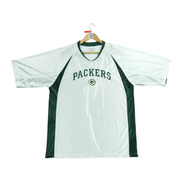 Maillot manches courtes homme blanc NFL Equipe Green Bay Packers QWE2163