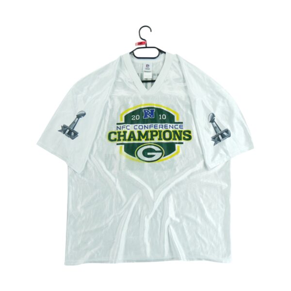 Maillot manches courtes homme blanc NFL Team Apparel Equipe Green Bay Packers QWE2311