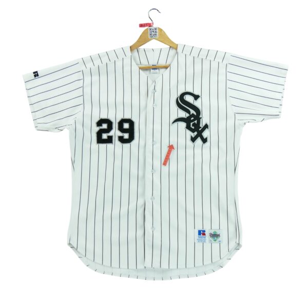Maillot manches courtes homme blanc Russell Athletic Equipe Chicago White Sox QWE2023