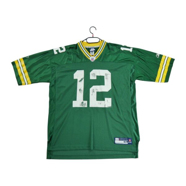 Maillot manches courtes homme vert Reebok Equipe Green Bay Packers QWE2161