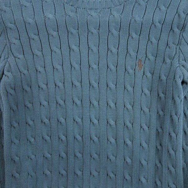 Pull femme manches longues gris Polo Ralph Lauren Col Rond QWE0228