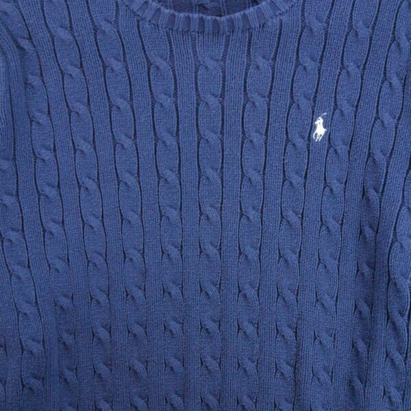 Pull femme manches longues marine Polo Ralph Lauren Col Rond QWE0074