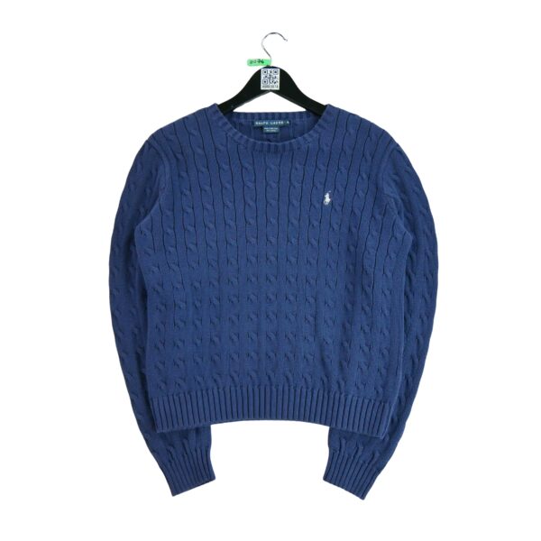 Pull femme manches longues marine Polo Ralph Lauren Col Rond QWE0074