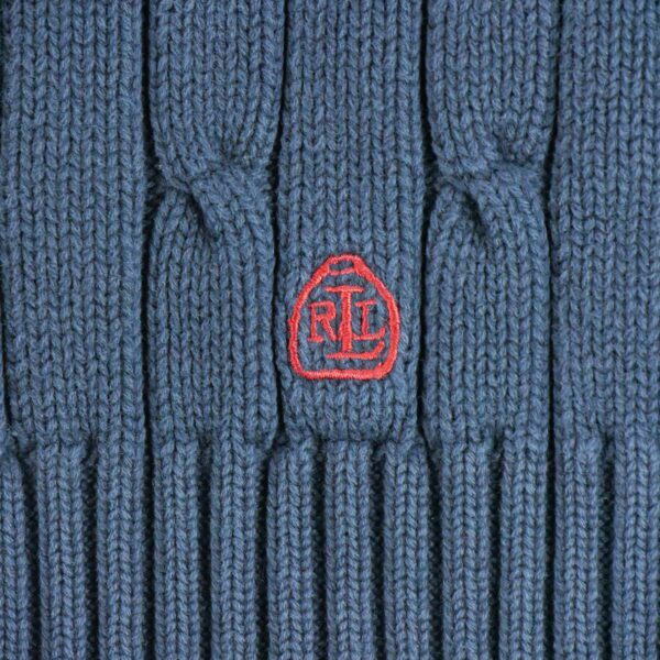 Pull femme manches longues marine Polo Ralph Lauren Col Rond QWE0322