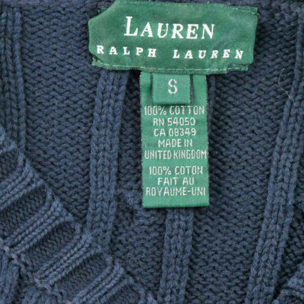 Pull femme manches longues marine Polo Ralph Lauren Col Rond QWE0322