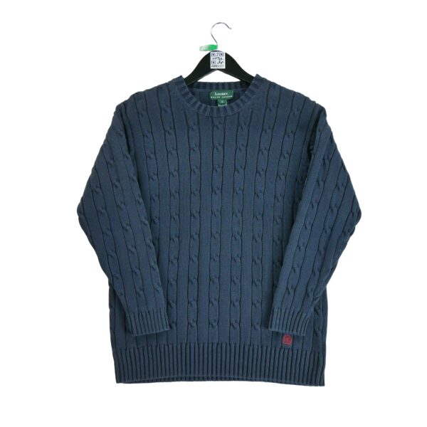Pull femme manches longues marine Polo Ralph Lauren Col Rond QWE0322