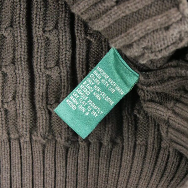 Pull femme manches longues marron Polo Ralph Lauren Col Chale QWE3364