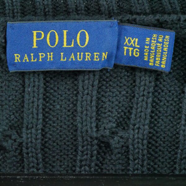 Pull femme manches longues noir Polo Ralph Lauren Col Rond QWE3311