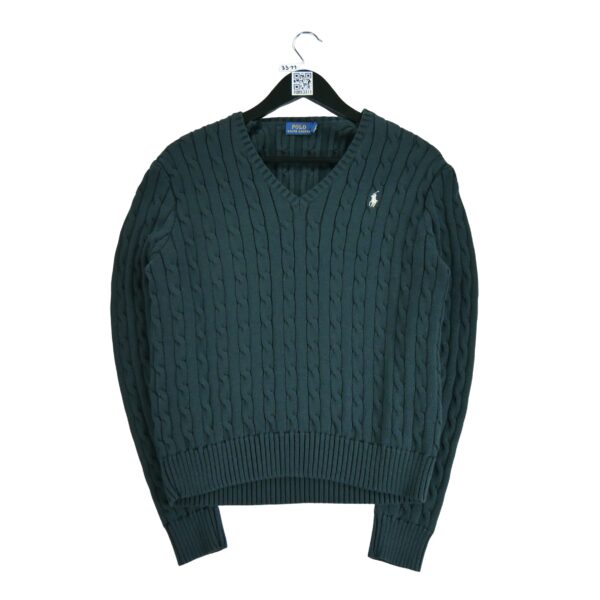 Pull femme manches longues noir Polo Ralph Lauren Col Rond QWE3311