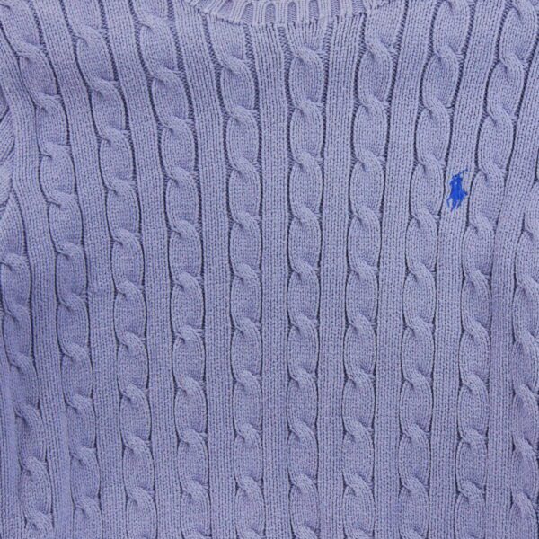 Pull femme manches longues violet Polo Ralph Lauren Col Rond QWE0450