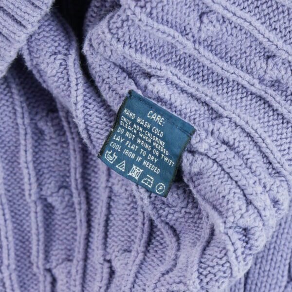 Pull femme manches longues violet Polo Ralph Lauren Col Rond QWE0450