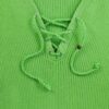 Pull femme sans manches vert fluo Polo Ralph Lauren Col V QWE1170