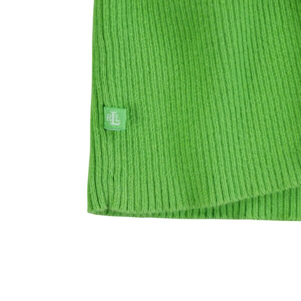 Pull femme sans manches vert fluo Polo Ralph Lauren Col V QWE1170