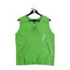Pull femme sans manches vert fluo Polo Ralph Lauren Col V QWE1170