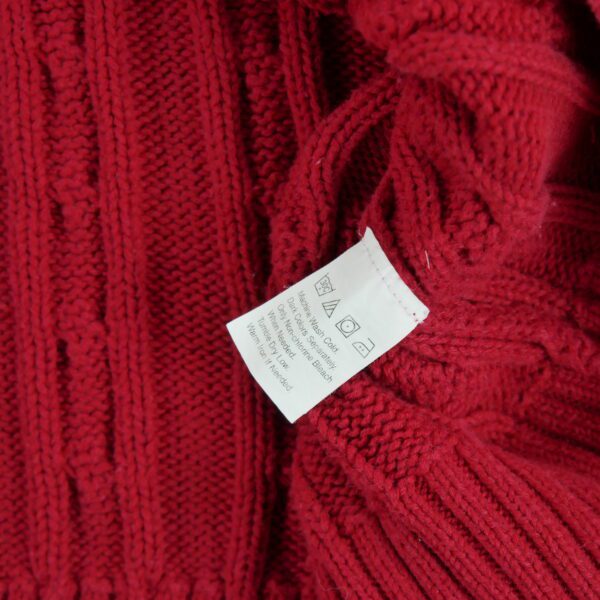 Pull homme manches longues rouge Chaps Col Rond QWE0581