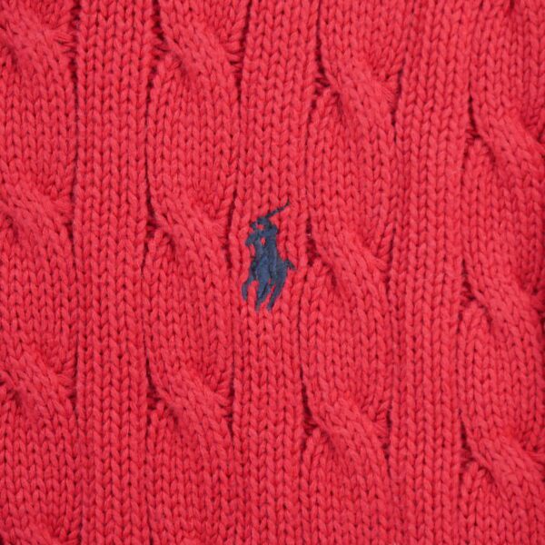 Pull homme manches longues rouge Polo Ralph Lauren Col Rond QWE3338