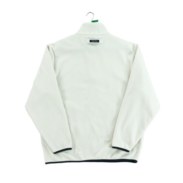 Pull polaires homme manches longues blanc Nautica Col Montant QWE0437