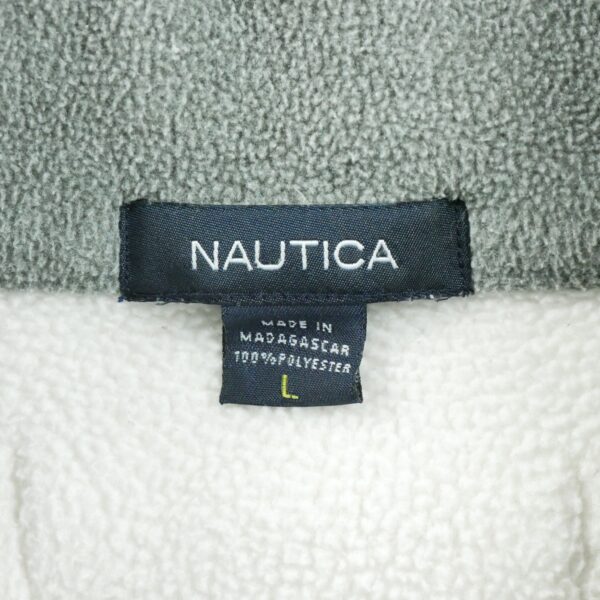 Pull polaires homme manches longues blanc Nautica Col Montant QWE0437