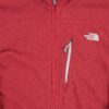 Pull polaires homme manches longues rouge The North Face Col Montant QWE3834