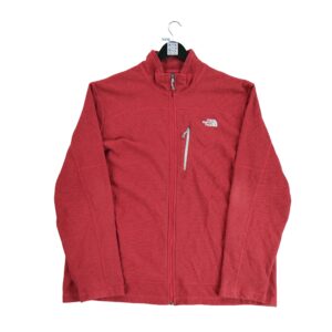Pull polaires homme manches longues rouge The North Face Col Montant QWE3834