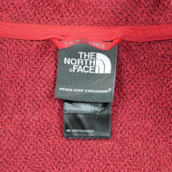 Pull polaires homme manches longues rouge The North Face Col Montant QWE3834