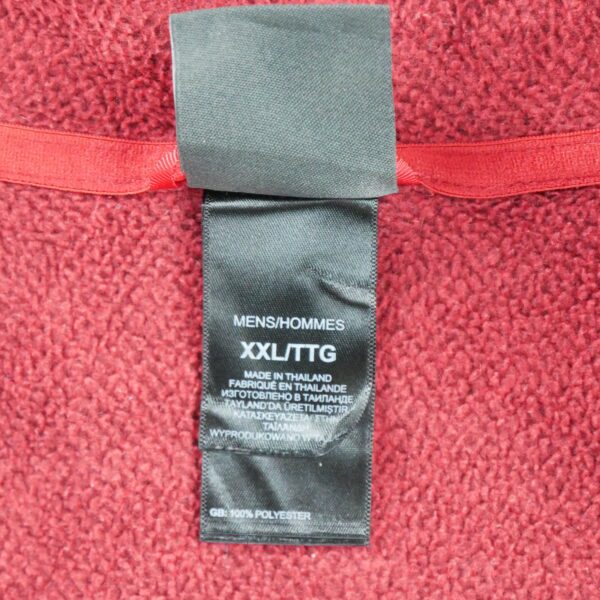Pull polaires homme manches longues rouge The North Face Col Montant QWE3834