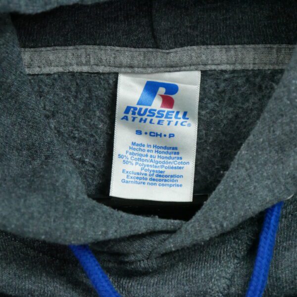 Sweat a capuche homme manches longues gris Russell Athletic Motif imprime Col Rond QWE3529