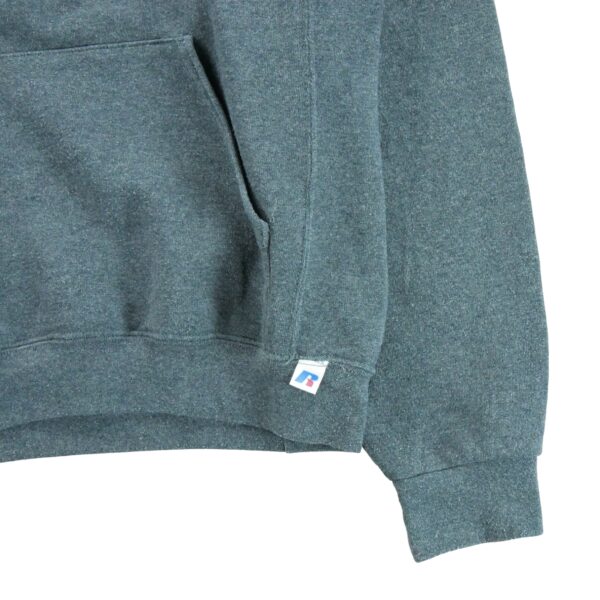 Sweat a capuche homme manches longues gris Russell Athletic Motif imprime Col Rond QWE3529