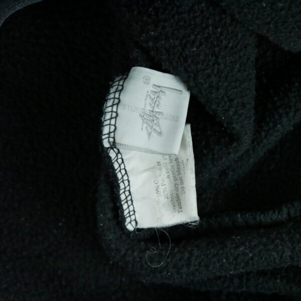 Sweat a capuche homme manches longues noir Stussy Col Montant QWE0352