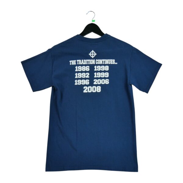 T shirt manches courtes homme marine NFL Team Apparel Motif imprime Col Rond Equipe Notre Dame QWE0235
