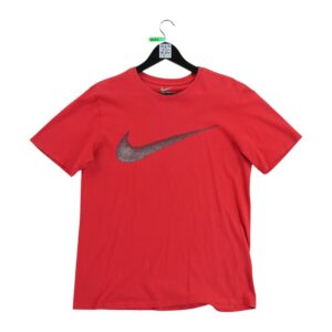 T shirt manches courtes homme rouge Nike Motif imprime Col Rond QWE0031