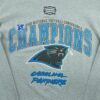 T shirt manches longues homme gris NFL Team Apparel Motif imprime Col Rond Equipe Carolina Panthers QWE0216