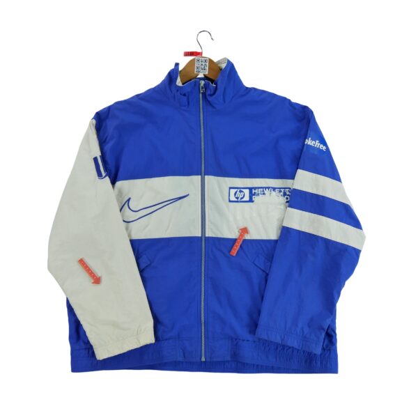 Veste legeres homme manches longues bleu Nike Col Montant QWE2237