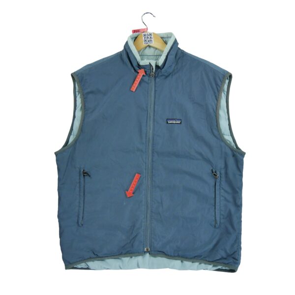 Veste legeres homme sans manches bleu Patagonia Col Montant QWE2022