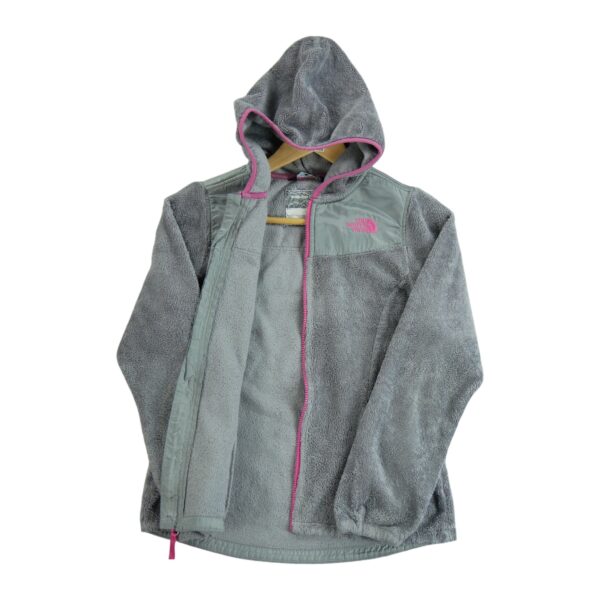 Veste polaires enfant manches longues gris The North Face Col Rond QWE1389