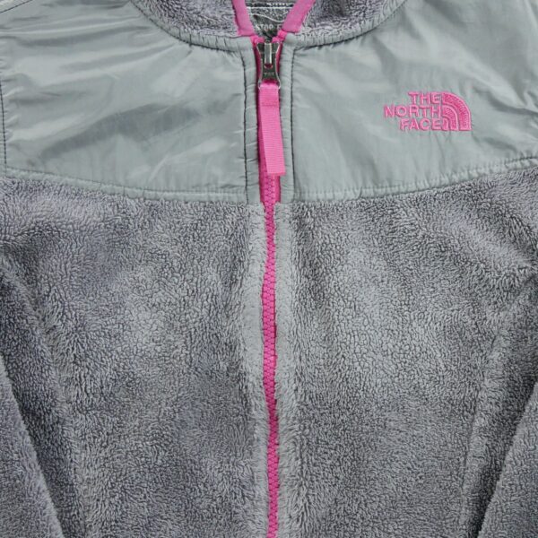 Veste polaires enfant manches longues gris The North Face Col Rond QWE1389