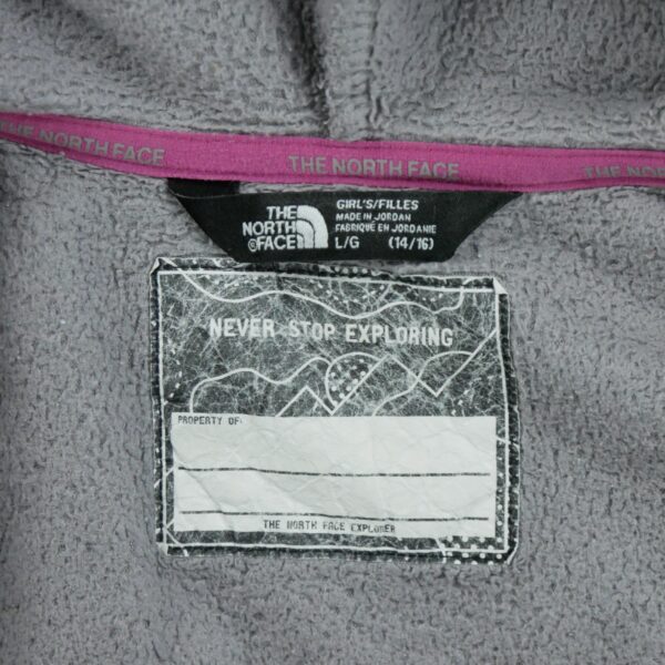 Veste polaires enfant manches longues gris The North Face Col Rond QWE1389