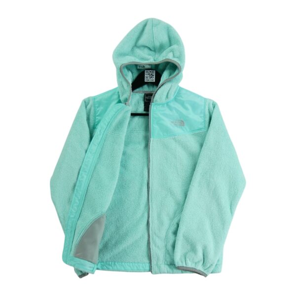 Veste polaires enfant manches longues turquoise The North Face Col Rond QWE3382