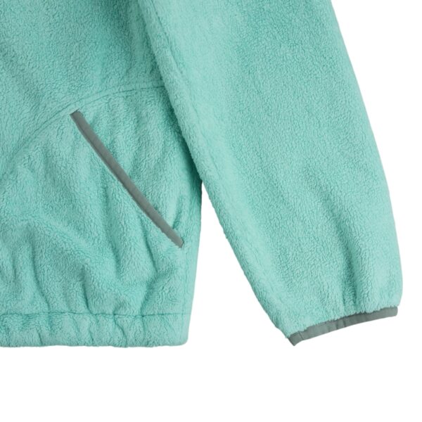 Veste polaires enfant manches longues turquoise The North Face Col Rond QWE3382