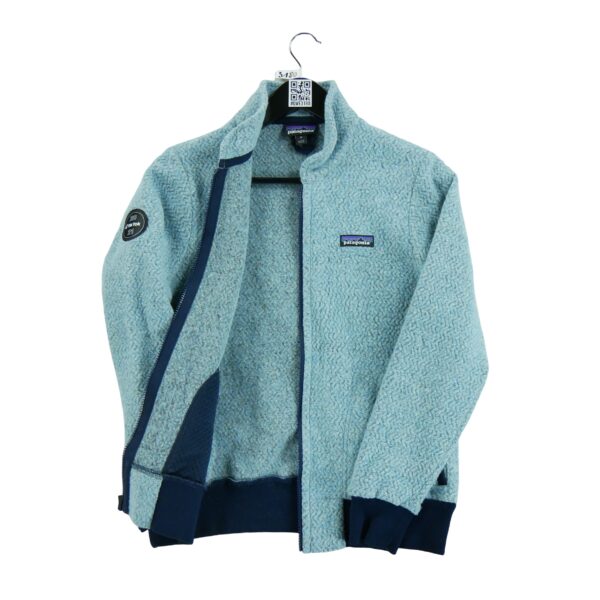 Veste polaires femme manches longues bleu clair Patagonia Col Montant QWE3180