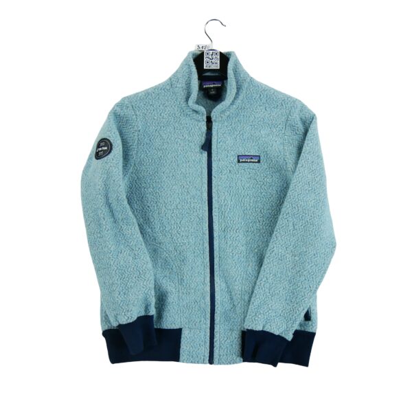 Veste polaires femme manches longues bleu clair Patagonia Col Montant QWE3180