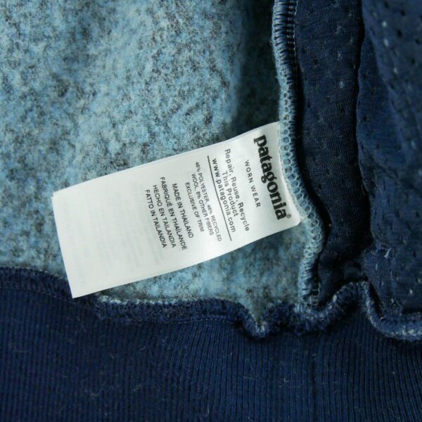 Veste polaires femme manches longues bleu clair Patagonia Col Montant QWE3180