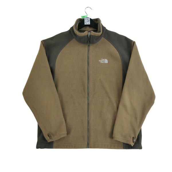 Veste polaires homme manches longues marron The North Face Col Montant QWE0466