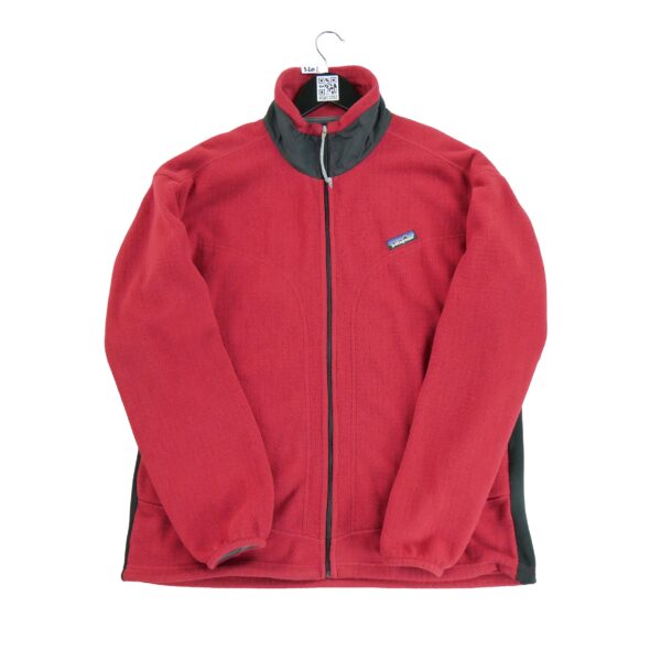 Veste polaires homme manches longues rouge Patagonia Col Montant QWE3202